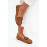 Boto Ladies Moccasins With Perforated Pattern And Lacing Camel Mirisa | Shoptok.si