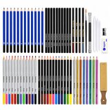 Art Set For Drawing Sketching Crayons Pencils Pencil Case 74 pcs. | shoptok.hr