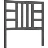  Posteljno vzglavje sivo 96x4x100 cm trdna borovina, (20646955) | Shoptok.si