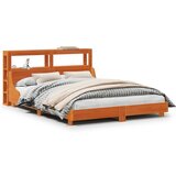 vidaXL Okvir kreveta bez madraca voštano smeđi 120x190 cm od borovine | shoptok.hr