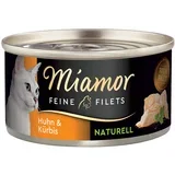 Varčno pakiranje: Feine Filets Naturelle 24 x 80 g - Piščanec & buča