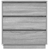  Noćni ormar s ladicama Siva 71 x 34,5 x 75 cm Konstruirano drvo | Eponuda.ba