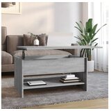  Klubska mizica siva sonoma 80x50x42,5 cm konstruiran les | Shoptok.si