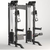 Dual ADJUSTABLE PULLEY + SQUAT RACK 2-u1 u