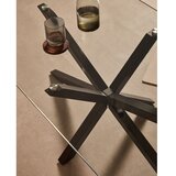 Kave Home Crni stolić za kavu sa staklenom pločom stola 70x130 cm Argo – | shoptok.hr