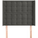  Uzglavlje s ušima tamnosivo 83x16x118/128 cm baršunasto | shoptok.hr
