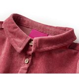  Dječja haljina dugih rukava od samta starinska ružičasta 128 | shoptok.hr