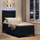  s opruga kutije s LED trakama Crna 100 x 200 cm tkanina | shoptok.hr