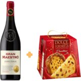 Cielo E Terra Crveno vino Rosso Puglia Gran Maestro, 0,75l + DOLCE FORNERIA Panettone, 500g  Cielo E Terra Crveno vino Rosso Puglia Gran Maestro, 0,75l + DOLCE FORNERIA Panettone, 500g Slike