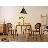  Drveni luster na sajli 1xE27/60W/230V prečnik 45 cm masivan/orah/kaučukovo drvo | Eponuda.com