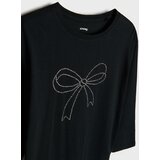 Sinsay Pamučna majica s cirkonima | shoptok.hr