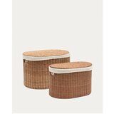 Kave Home Košare u setu 2 kom od ratana 50x36x32 cm Indali – | shoptok.hr