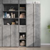  Visoka komoda boja betona 30x42 5x185 cm od konstruiranog drva | shoptok.hr