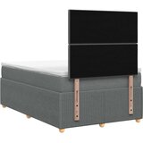  LED okvir za krevet s madracem Tamnosiva 120 x 200 cm Tkanina | shoptok.hr