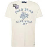 Polo Ralph Lauren Majica mornarska / svetlo modra / črna / off-bela