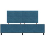  Postelja Temno Modra 200x200 cm Žamet, (22049295) | Shoptok.si