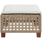  Vrtni stolac s jastukom bež 63,5x56x32 cm poliratan | shoptok.hr