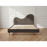 Bobochic Paris Rjava oblazinjena oblazinjena zakonska postelja z letvenim dnom 160x200 cm Celina – | Shoptok.si