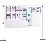 eurokraft basic informacijska stena, enodelno - jeklena pločevina z oblogo, šxv 800 x 1500 mm | Shoptok.si