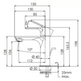 Remer energy baterija za lavabo sa podsklopom crna EY10 no | ePonuda.com