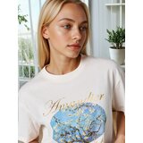 Sinsay Pamučna majica s printom | shoptok.hr