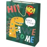 Dinosaur Paper Gift Bag 41.5cm x 30cm x 12cm