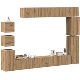 Furnova TV omara 9-delna stenski artisan hrast inženirski les, (22012270) Cene