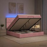 Krevet od pjene s madracem i LED-om Ružičasta 140 x 200 cm | shoptok.hr