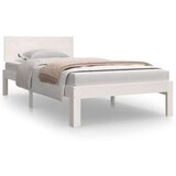  Posteljni okvir bel iz trdnega lesa 90x190 cm 3FT, (20902917) | Shoptok.si
