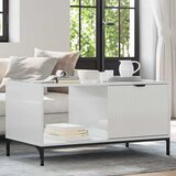 vidaXL Stolić za kavu Visoko sjajno bijela 90 x 49 x 46 cm Cijene