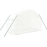  Staklenik s čeličnim okvirom bijeli 6 m² 3 x 2 x 2 m | shoptok.hr
