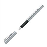 Faber-Castell Nalivpero grip M, srebrna | shoptok.hr