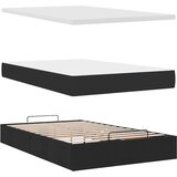  Otomanski krevet s madracem crni 120x200 cm tkanine | shoptok.hr