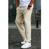 Madmext Sweatpants - Beige - Relaxed Cene