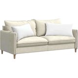 vidaXL Blazine za kavč 2 pcs Bela 80 x 40 cm blago | Shoptok.si