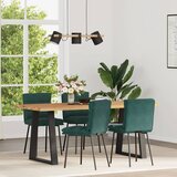 Maison Chic Jedilni stoli - Vzorci stoli 4 kosi temno zelen žamet A997, (22031816) | Shoptok.si