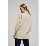 Marisse Sand Wide Turtleneck Sweatshirt | ePonuda.com