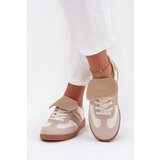 Boto Low Women's Sneakers With Turned Tongue Beige Ardira | Shoptok.si
