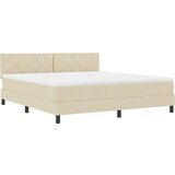  Krevet s opruga kutije s jastukom Krema 180 x 200 cm tkanina | shoptok.hr