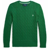 Polo Ralph Lauren Otroški bombažen pulover zelena barva, 323702674065