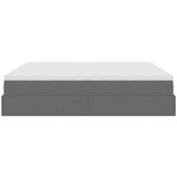 vidaXL Otomanski krevet s madracem tamnosivi 160x200cm od tkanine | shoptok.hr