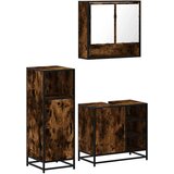  3-dijelni set kupaonskog namještaja boja hrasta drveni | shoptok.hr