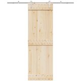 vidaXL Oprema za drsna vrata 183 cm nerjaveče jeklo srebrne barve | Shoptok.si