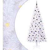  Umjetno božićno drvce s nogom Bijela 240 cm PVC i čelik | shoptok.hr