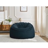 Bobochic Paris Temno modra vreča za sedenje iz rebrastega žameta Socrate – | Shoptok.si