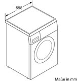 Siemens WU14UT70 iQ500 pralni stroj, pod možnost vgradnje pult, 8 kg | Shoptok.si