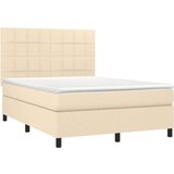  S oprugama i madracem krem 140 x 190 cm od tkanine | shoptok.hr