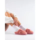 SHELOVET warm pink women's slippers