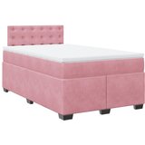 Box spring krevet s madracem ružičasti 120 x 200 cm baršunasti | shoptok.hr