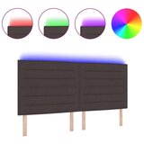  LED uzglavlje s tamnosmeđim dizajnom 100 cm tkanine | shoptok.hr